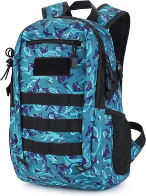 Produktbild von Famanu Rucksack Taktisch 12 L - Wasserabweisender Tagesrucksack - Militärischer Schulrucksack