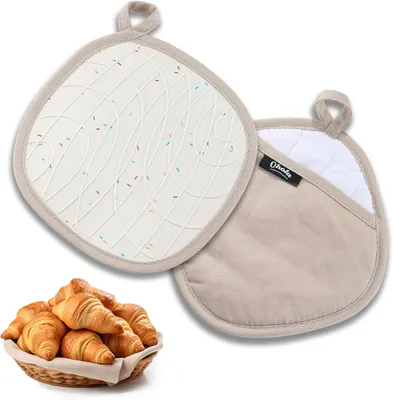 Produktbild von 2er Set 2 in 1 Topflappen-Handschuhe