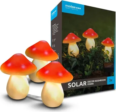 Obrázok produktu pre Modee solárne svietidlo DS006 hríby 3ks