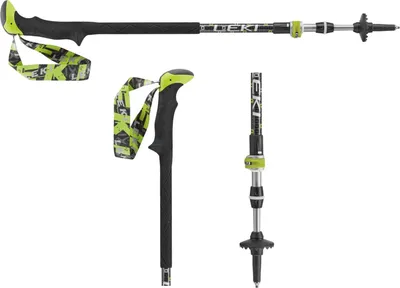 Produktbild von Leki Treckingstock -Thermolite XL AS mit Speed-Lock Plus -100-135 cm - dark anthracite/white/limone