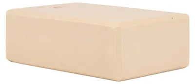 Produktbild von Yogablock beige – Stabile Stütze und Griffige Oberfläche für Yogaübungen