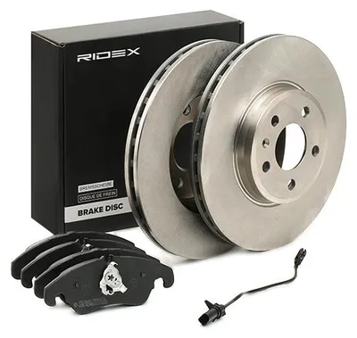 Produktbild von RIDEX Bremsenset Vorne Bremsscheiben Beläge Satz für AUDI A4 Avant (8K5, B8) 314,0mm