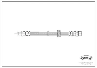 Produktbild von CORTECO 19026527 Bremsschlauch Hinten für VOLVO S90 (964)