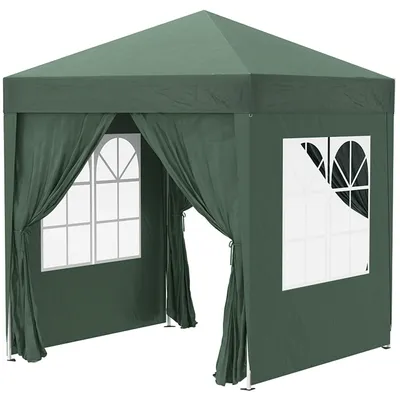 Immagine prodotto di Gazebo Pieghevole 2x2m in Metallo e Poliestere Verde