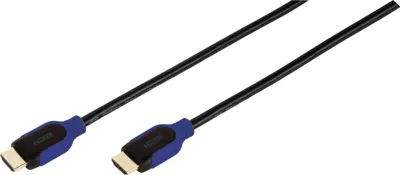 Produktbild von High Speed HDMI® Kabel mit Ethernet, 5m blau (42964)