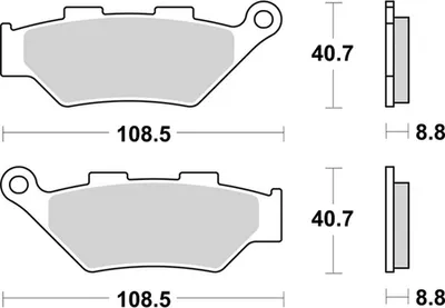 Imagen del producto de Juego de pastillas de freno SBS para BENELLI