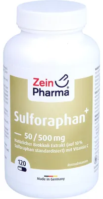Produktbild von Sulforaphan Brokkoli + C 50/500 mg, 120 St KAP