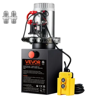 Obrázek produktu pro VEVOR hydraulické čerpadlo hydraulický agregát 12 V hydraulický agregát 1600 W, dvojčinné hydraulické čerpadlo Hydraulický agregát, nádrž 2,5 gal Ruční čerpadlo hydraulický agregát, pro výtahy, vysokozdvižné vozíky atd.
