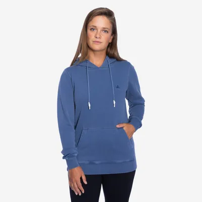 Produktbild von NOMAD® Gisborne Hoodie Damen | S | Blau | Nachhaltiger Naturfarbstoff | Baumwolle | Atmungsaktiv und weich