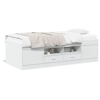 Produktbild von vidaXL Tagesbett mit Schubladen ohne Matratze Weiß 90x200 cm