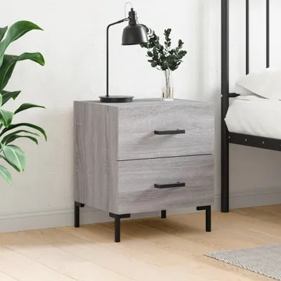 Immagine prodotto di vidaXL Comodino grigio Sonoma 40x35x47,5 cm in materiale derivato dal legno