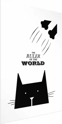 Produktbild von Posterpapier Poster - The Ruler of the World 40x60 cm Text n-A-0782-ao-a