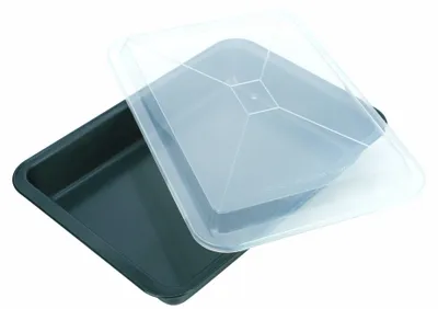 Backblech 33 x 23 cm schwarz rechteckig spülmaschinengeeignet