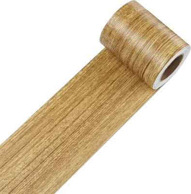 Zdjęcie produktu dla Dekoracyjna folia samoprzylepna imitująca drewno, 7,5 x 1500 cm, wodoodporna, idealna do kuchni i łazienki