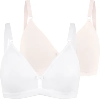 Produktbild von PETITE FLEUR Bralette-BH 2xweiß+1xrosa Größe 70 B