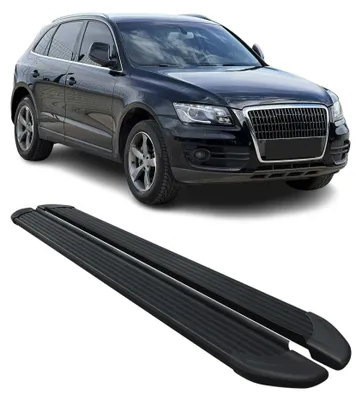 Image de Marchepieds latéraux pédale pour Audi Q5 8RB 2008-2017 Noir 2Pcs Aluminium