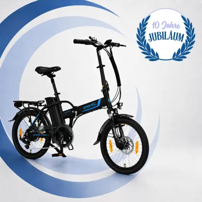 Produktbild von 20 Zoll E-Faltrad Camp-20H Pedelec Schwarz smartEC