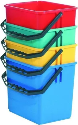Produktbild von Filmop Kunststoffeimer, rechteckig, 4 l Blau