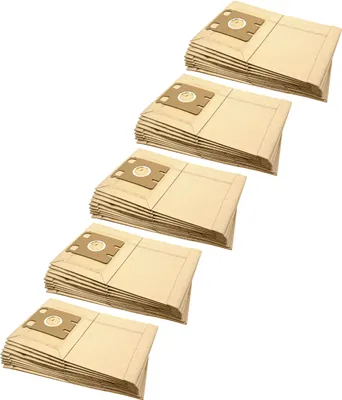 Produktbild von vhbw 50x Staubbeutel Ersatz für Swirl M47 für Staubsauger - Typ E 30,5cm x 19,5cm Sandfarben