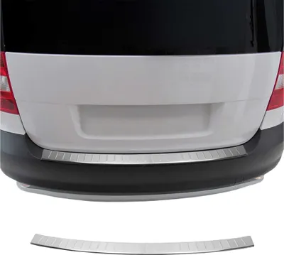Image de Protection Seuil de Pare-chocs Arriére Pour Skoda Yeti 2009-2017 Brossé Inox