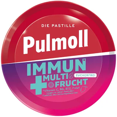 Produktbild von Pulmoll Immun + Multifrucht zuckerfrei 50g