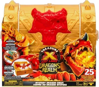 Produktbild von Dragons Realm Treasure Chest – MOOSE TOYS – TREASURE X – Interaktive Truhe mit Figuren und Schätzen
