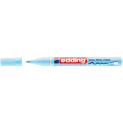 Produktbild von Edding 751, Blau, Pastell, Rundspitze, Blau, Aluminium, Fein, 1 mm