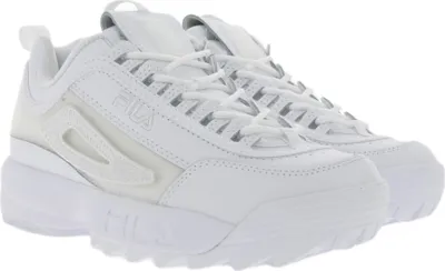 Produktbild von FILA Damen 90´s Sneaker Retro-Schuhe mit verschiedenen Klett-Patches Disruptor II Patches Weiß, Größe:39