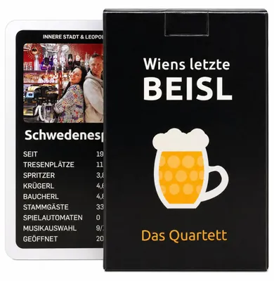 Produktbild von Kneipen Quiz Quartett Kartenspiel Wien Bier Prater Wiens letzte Beisl
