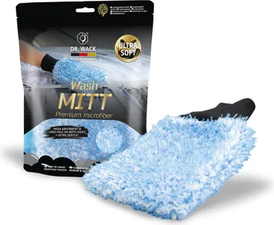 Zdjęcie produktu dla DR. WACK - Rękawiczka do mycia samochodów - Wysokiej jakości mikrofibra - Bardzo miękka i wyjątkowo chłonna