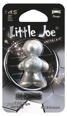 Imagen del producto de Little Joe Edición Metálica, ambientador para coche con aroma a jengibre (pack de 6 unidades)