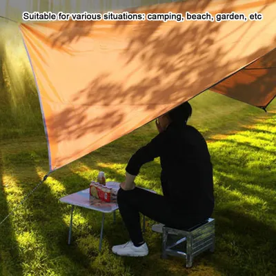 Productafbeelding van Buitenschilding tegen de zon, schaduwdoek, waterdicht, vierkant, zonnescherm, gemaakt van Oxford-stof, geschikt voor camping, tuin, als markies, als luifel, als zeildoek, voor tenten, als grondzeil