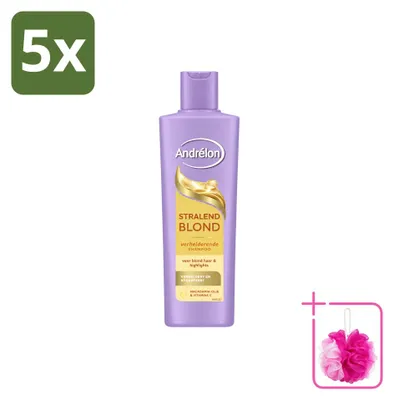 Obrázek produktu pro 5 kusů šamponu Andrélon Stralend Blond – 250 ml – balení