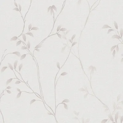 Produktbild von Pflanzen-Tapete Beige Creme – Vliestapete mit Zweigen – Florale Mustertapete dezent AS-Creation (KG-174522)