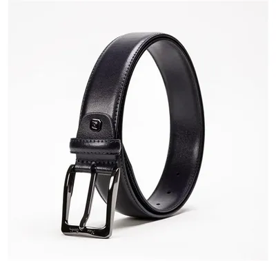 Image de Pierre Cardin Ceinture Cuir Homme Bleu Marine - 100 cm