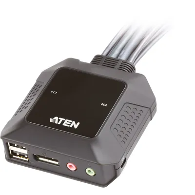 Obrázok produktu pre ATEN CS22DP - KVM/Audio/USB prepínač - 2 x KVM/Audio/USB