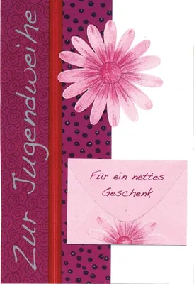 Produktbild von Jugendweihe - Geldkarte - Glückwunschkarte im Format 11,5 x 17 cm