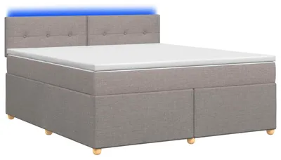 Immagine prodotto di Letto a molle con materasso Taupe 180 x 200 cm in tessuto