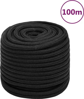 Produktbild von Bootsseil Schwarz 16 mm 100 m Polypropylen