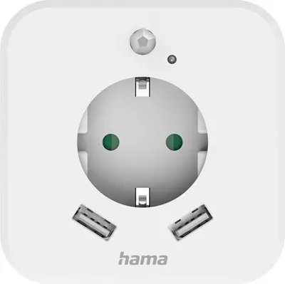 Produktbild von Hama 00223498, Typ F, Typ F, Gerade, Weiß, 230 mm, 90 mm