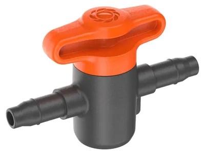 Image de Raccord avec vanne de réglage et d'arrêt Gardena 4,6 mm (3/16") - 13217-26