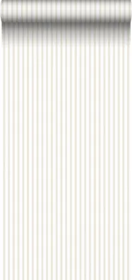 Produktbild von Sanders & Sanders Tapete Streifen Beige und Weiß 53 cm x 10 m