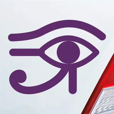 Produktbild von Auto Aufkleber Horusauge Udjat-Auge Auge Eye Ägypten Egypt Car 13x10 cm Lila Sticker Heckscheibenaufkleber