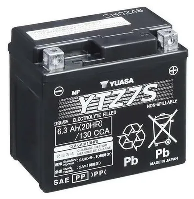 Zdjęcie produktu dla YUASA YTZ7S AGM W/C Bezobsługowy akumulator AGM o wysokiej wydajności