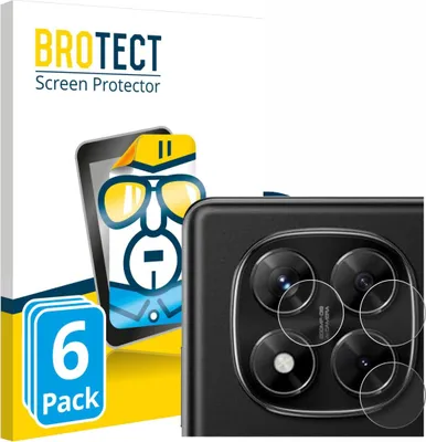 Produktbild von 6x Für Xiaomi Redmi Note 14 Pro 4G (NUR Kameraschutz) Schutzfolie BROTECT Displayschutz Display Schutz Folie Klar Transparent
