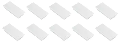 Produktbild von Set mit 10 rechteckigen Magneten, 23 x 50 mm, weiß