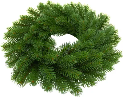 Immagine prodotto di 2.06 Decorazione a ghirlanda di abete - Ø 37 cm circa - Ghirlanda di abete per porte in verde