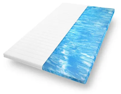 Produktbild von GELSCHAUM-Topper 80 x 200 mit atmungsaktivem Bezug – Komfortable Bettauflage für erholsamen Schlaf