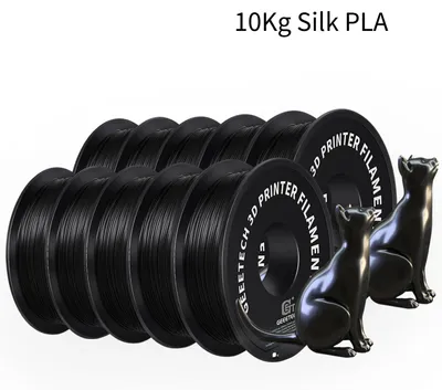 Obrázok produktu pre Hodvábno-PLA vlákno – vlákno pre 3D tlačiarne s priemerom 1,75 mm – 10 kg – vákuovo balené – čierne