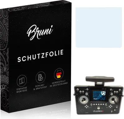 Produktbild von Bruni Basics-Clear 2x Schutzfolie kompatibel mit Jeti Duplex DC-16 II Folie